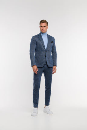 BOSS - Relaxed-fit jacket in stretch jersey with half lining